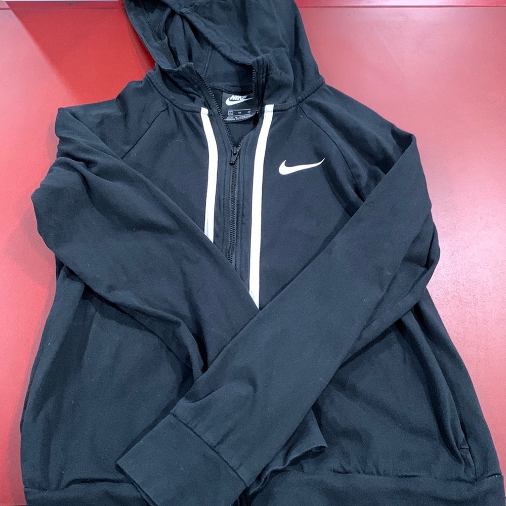 Nike black zip up youth XL